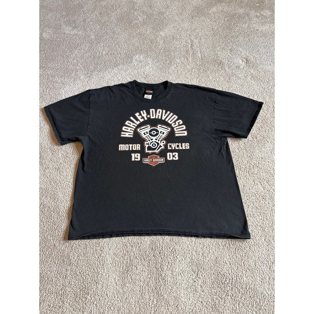 Harley Davidson Motorcycles Clarksville Tennessee Men’s Graphic Tee Size XL